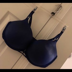 Victorias Secret bombshell 38D pushup bra navyBlue